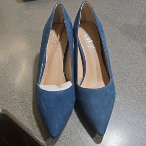 Franco Sarto Teal Suede Women's Wedges